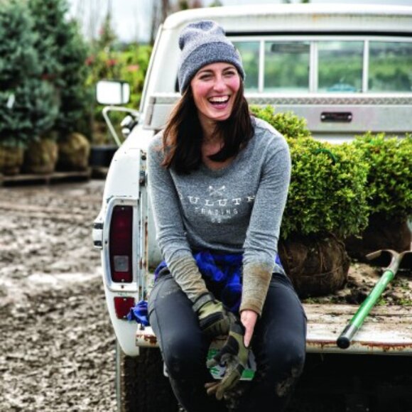 Duluth Trading Co Lightweight Longtail Slub Logo Long Sleeve size XL - Picture 3 of 11